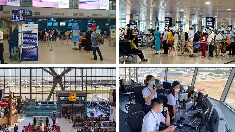 thiết bị âm thanh thông báo sân bay