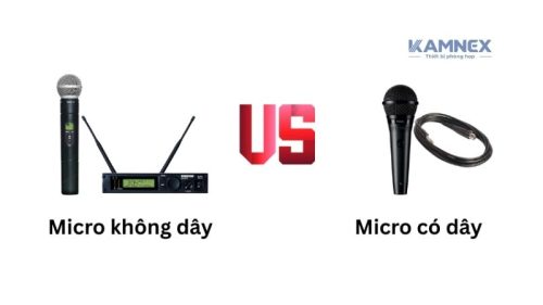So sánh micro có dây thảo luận và không có dây