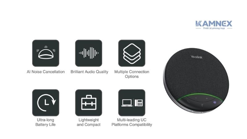 Loa Hội Nghị Công Nghệ Khử Tiếng Ồn (Noise Cancellation)