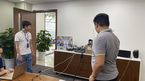 Camera hội nghị PTZ chất lượng cao trong phòng họp doanh nghiệp