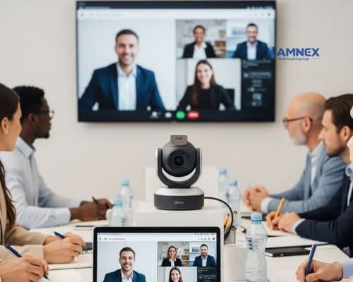 Tầm quan trọng của camera hội nghị trong họp trực tuyến