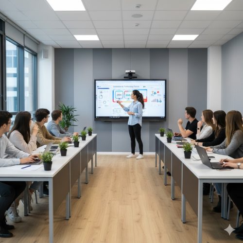 Bảng dạy học thông minh trong trung tâm đào tạo, cơ sở giáo dục