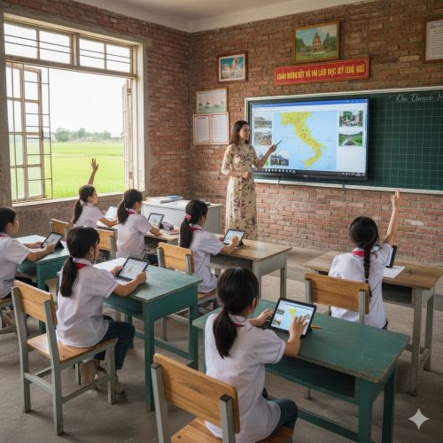 Bảng điện tử thông minh đang dần thay thế và khẳng định vai trò trung tâm trong môi trường giáo dục hiện đại