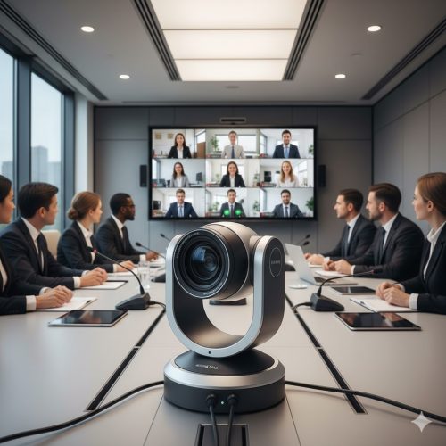 Camera họp trực tuyến là xu hướng hội nghị trực tuyến 4.0