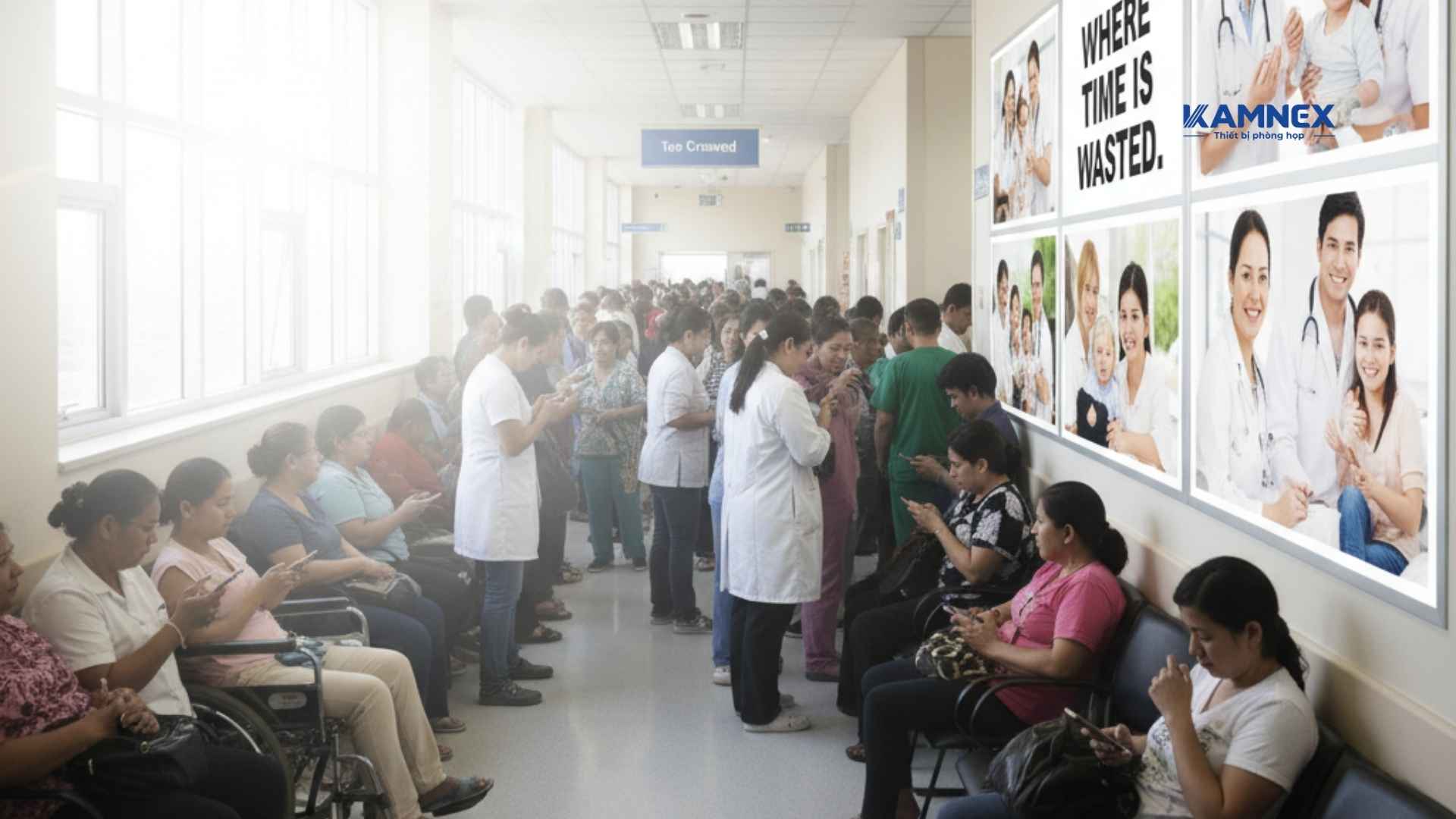 Hành lang bệnh viện nơi thời gian bị lãng phí