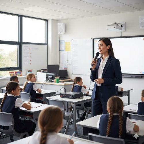 Hệ thống âm thanh – micro học đường