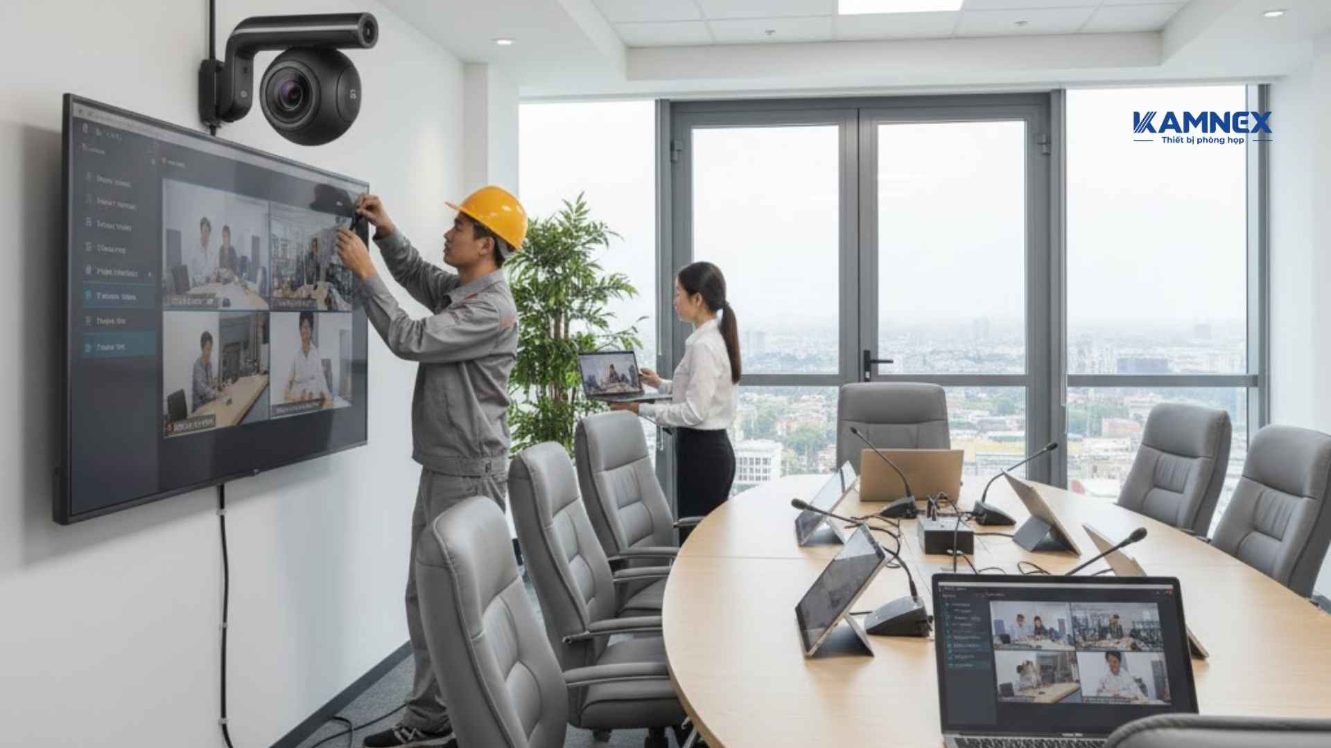 Hướng dẫn lắp đặt camera phòng họp trực tuyến chỉ 1 nốt nhạc