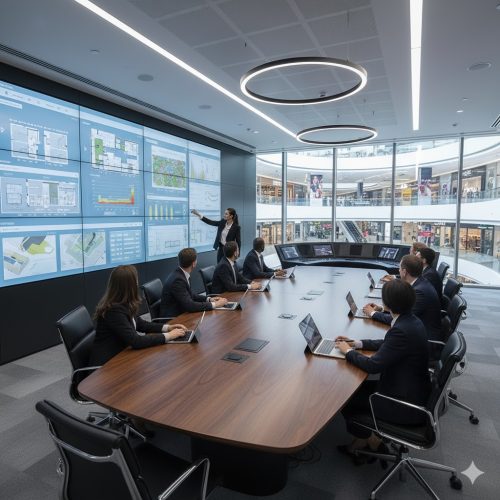 Lợi ích khi trung tâm thương mại đầu tư phòng họp trực tuyến thông minh