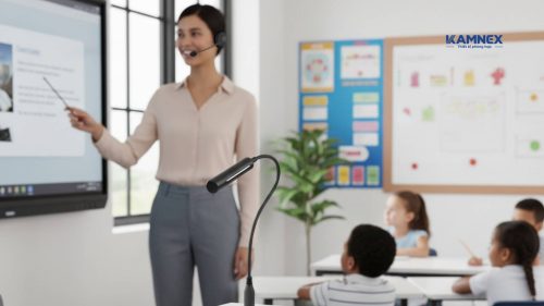 Micro dạy học chất lượng cao – âm rõ, chống hú, dễ dùng cho giáo viên
