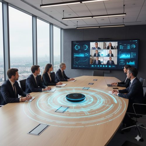 Micro hội nghị đa hướng là thiết bị thu âm được thiết kế dành riêng cho phòng họp