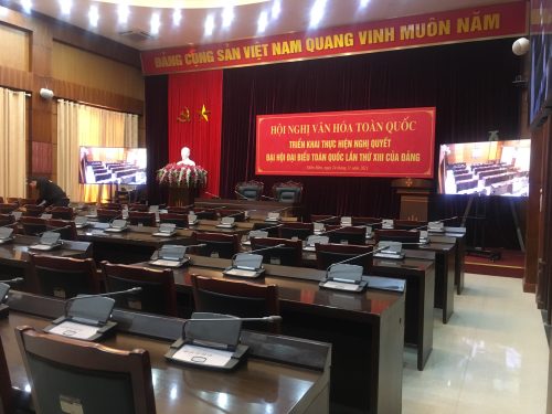 Phòng họp sử dụng các thiết bị họp online chuyên nghiệp hiện đại