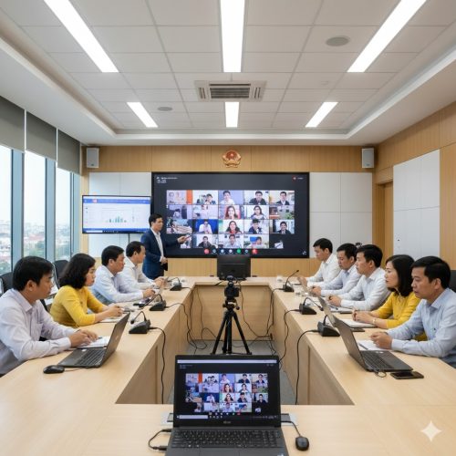 Phòng họp trực tuyến trong bối cảnh giáo dục số