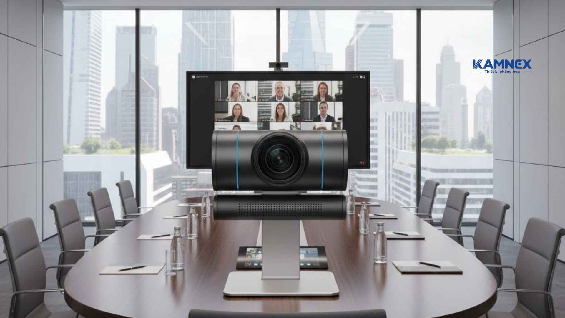 Top camera phòng họp hiện đại – góc quay rộng, âm thanh chuẩn