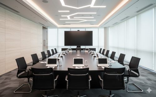 Vai trò của bảng tên điện tử trong chuyển đổi số không gian hội nghị