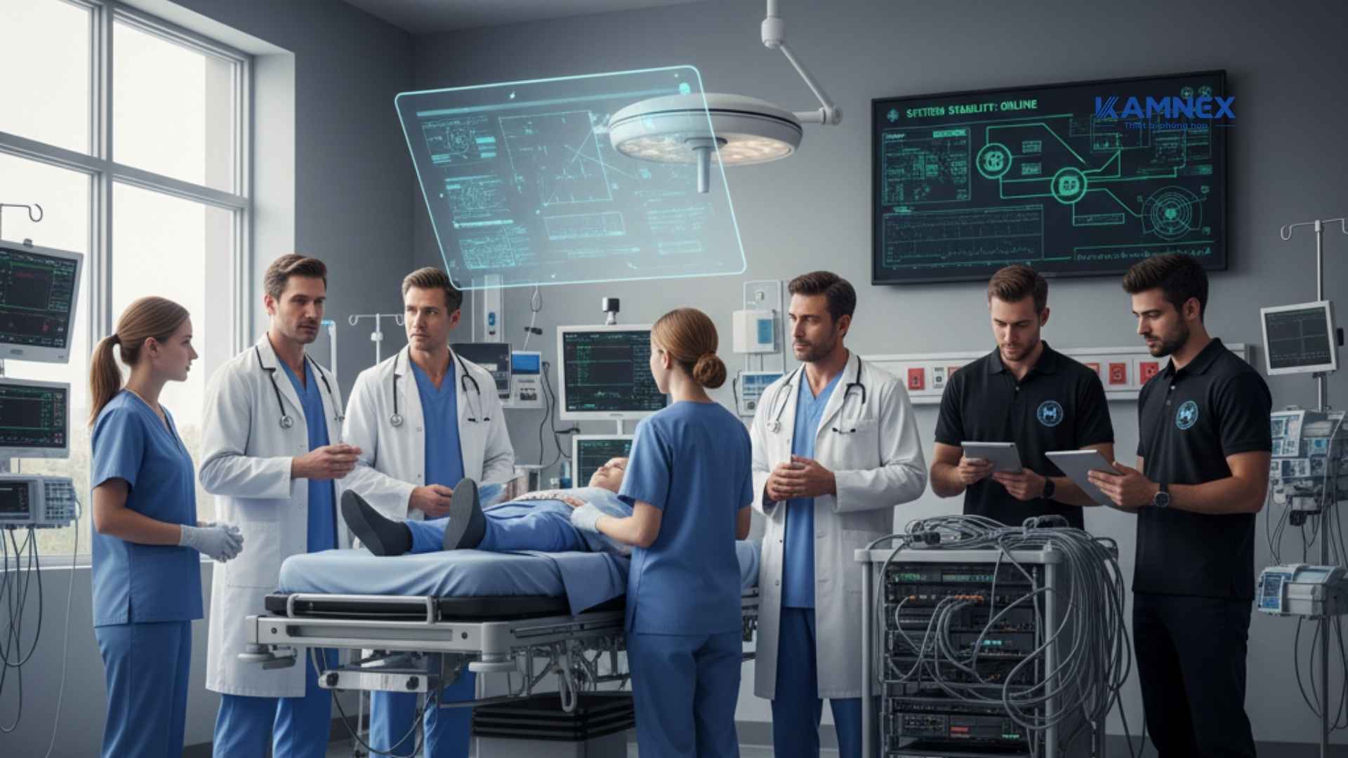 Xây dựng đội ngũ bác sĩ và hỗ trợ kỹ thuật
