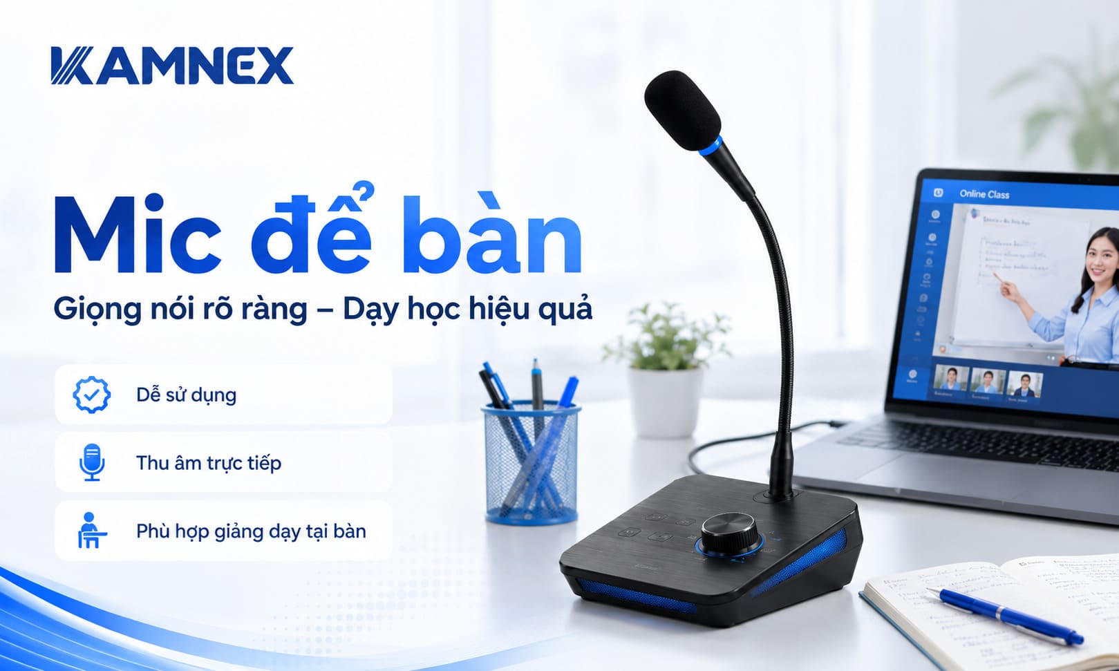 Mic dạy học online