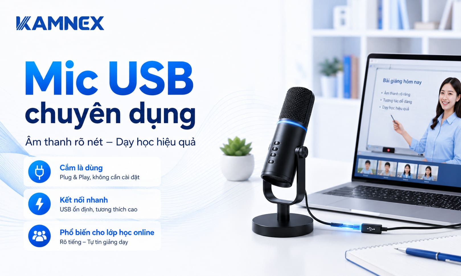 Mic dạy học online