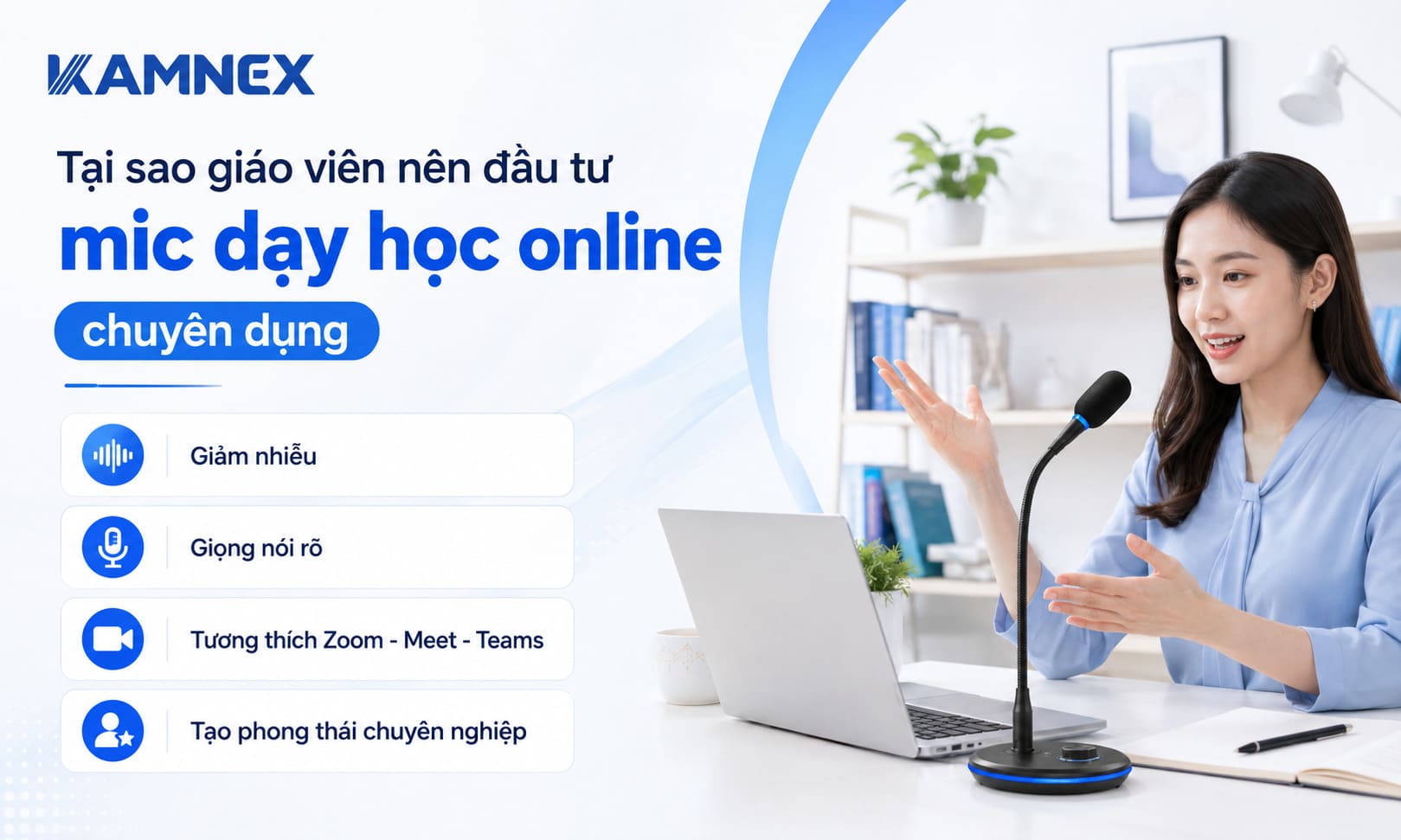 Mic dạy học online