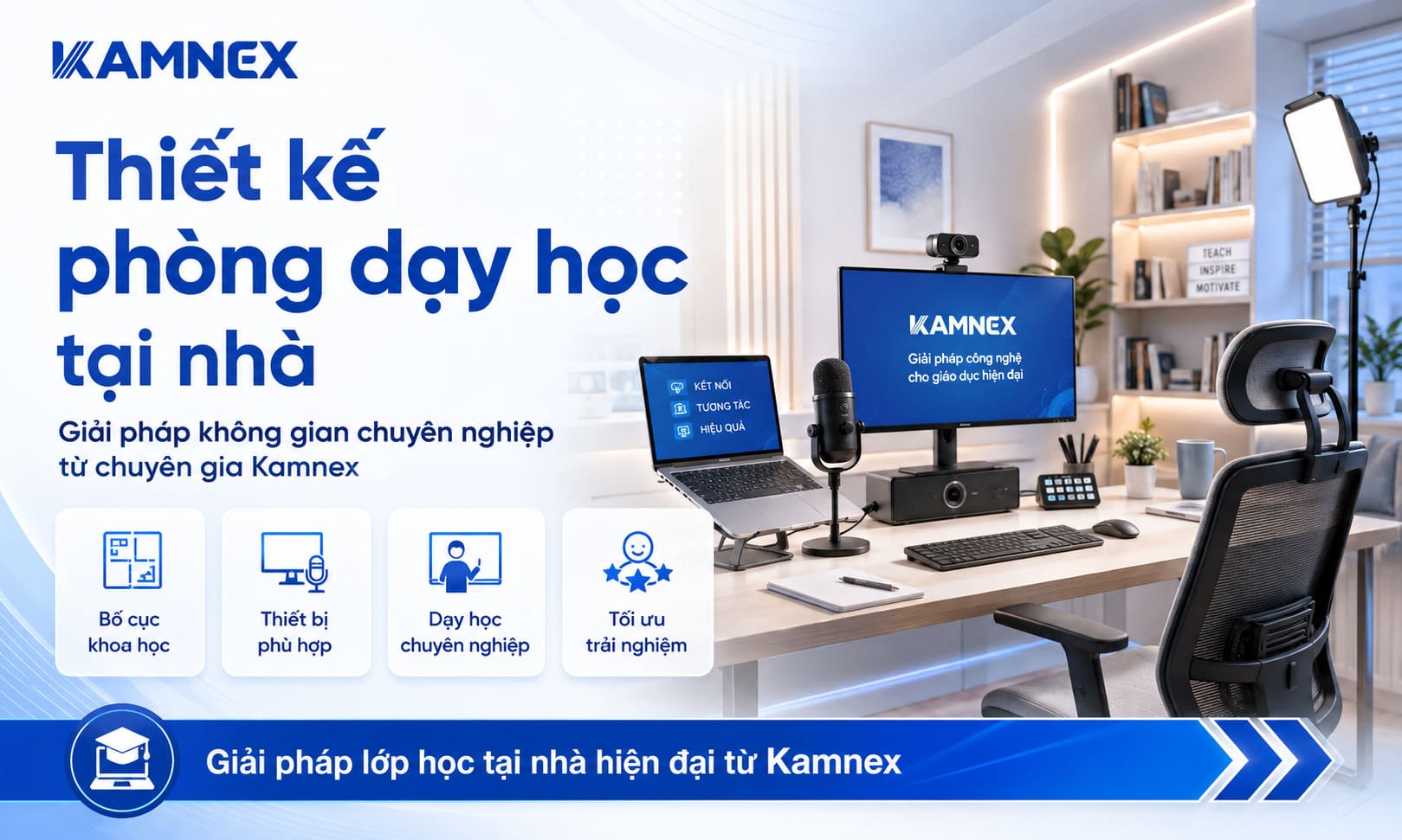 Thiết kế phòng dạy học tại nhà
