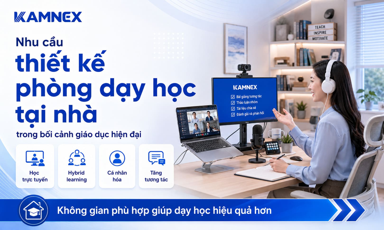 Thiết kế phòng dạy học tại nhà