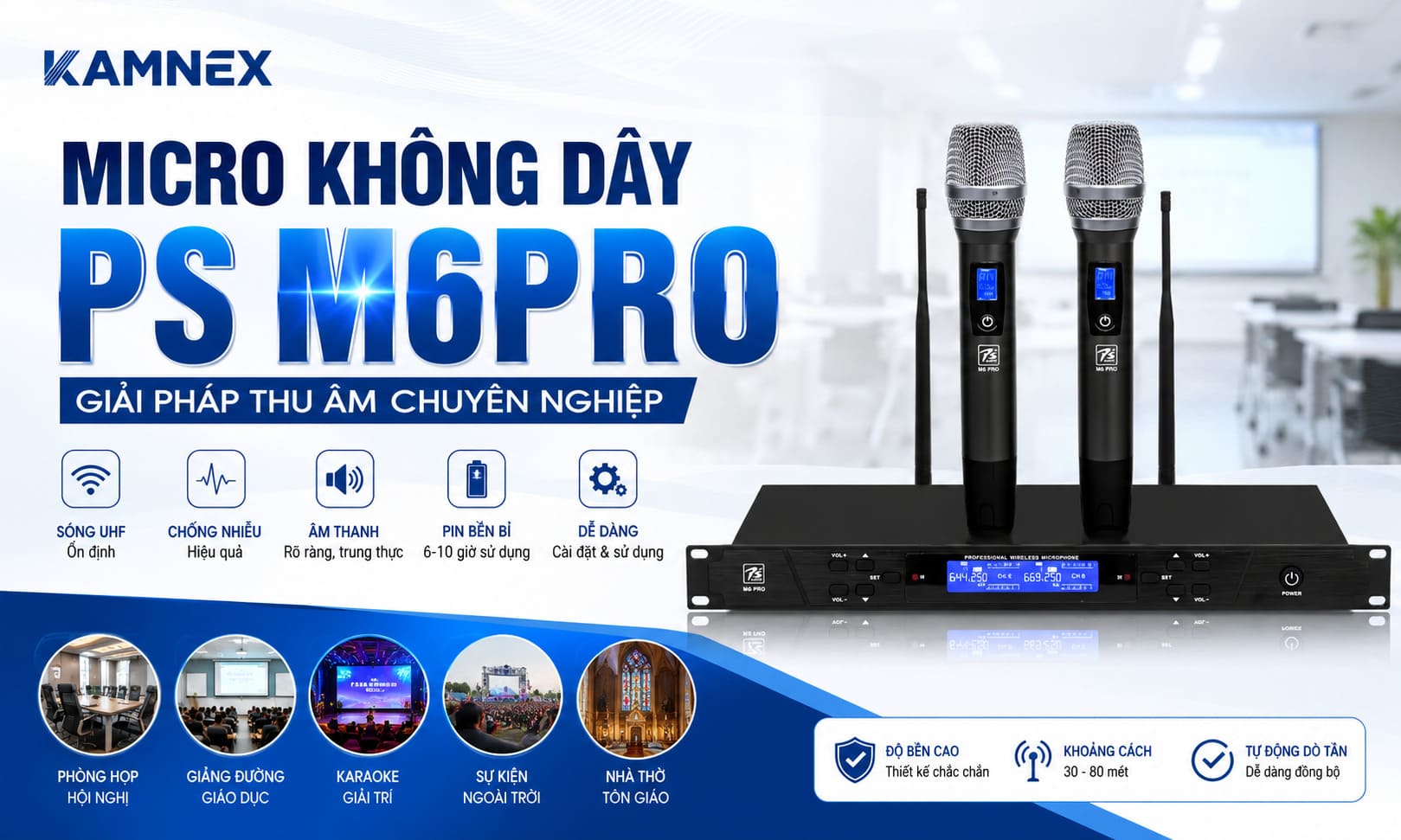 Micro Không Dây PS M6Pro