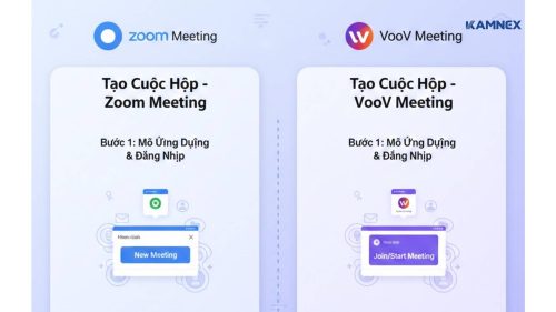So sánh cách tạo zoom meeting và VooV Meeting