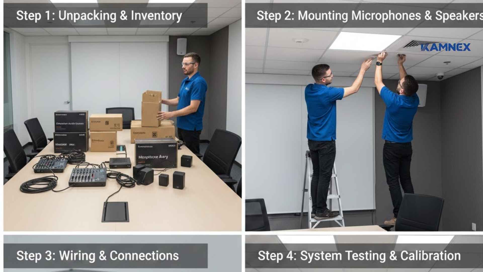 Các bước lắp đặt âm thanh hội thảo phòng họp đúng kỹ thuật