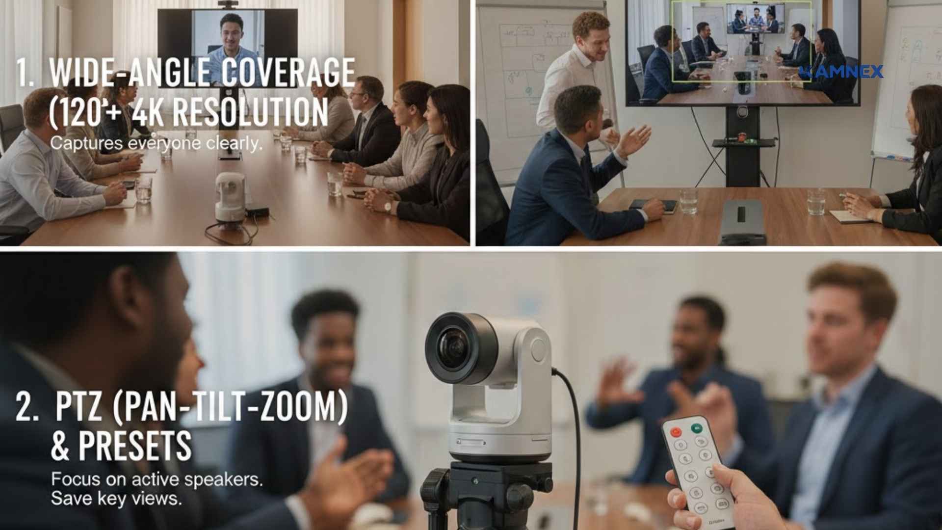 Những lưu ý khi lựa chọn camera họp trực tuyến cho phòng 15–20 người