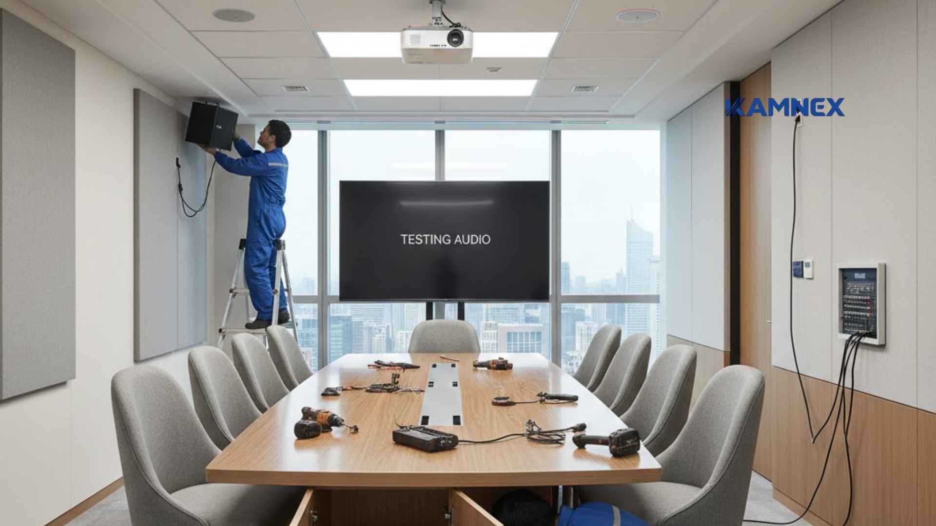 Quy Trình Lắp Đặt Hệ Thống Âm Thanh Phòng Họp Chuẩn