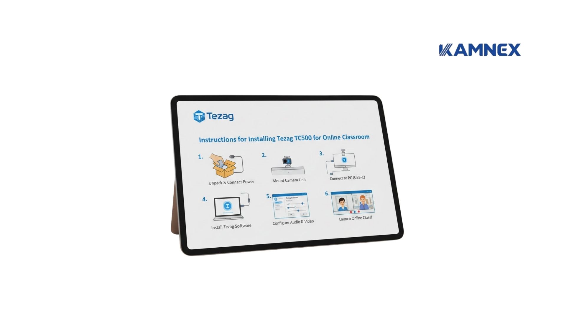 Hướng Dẫn Lắp Đặt Tezag TC500 Cho Phòng Học Trực Tuyến