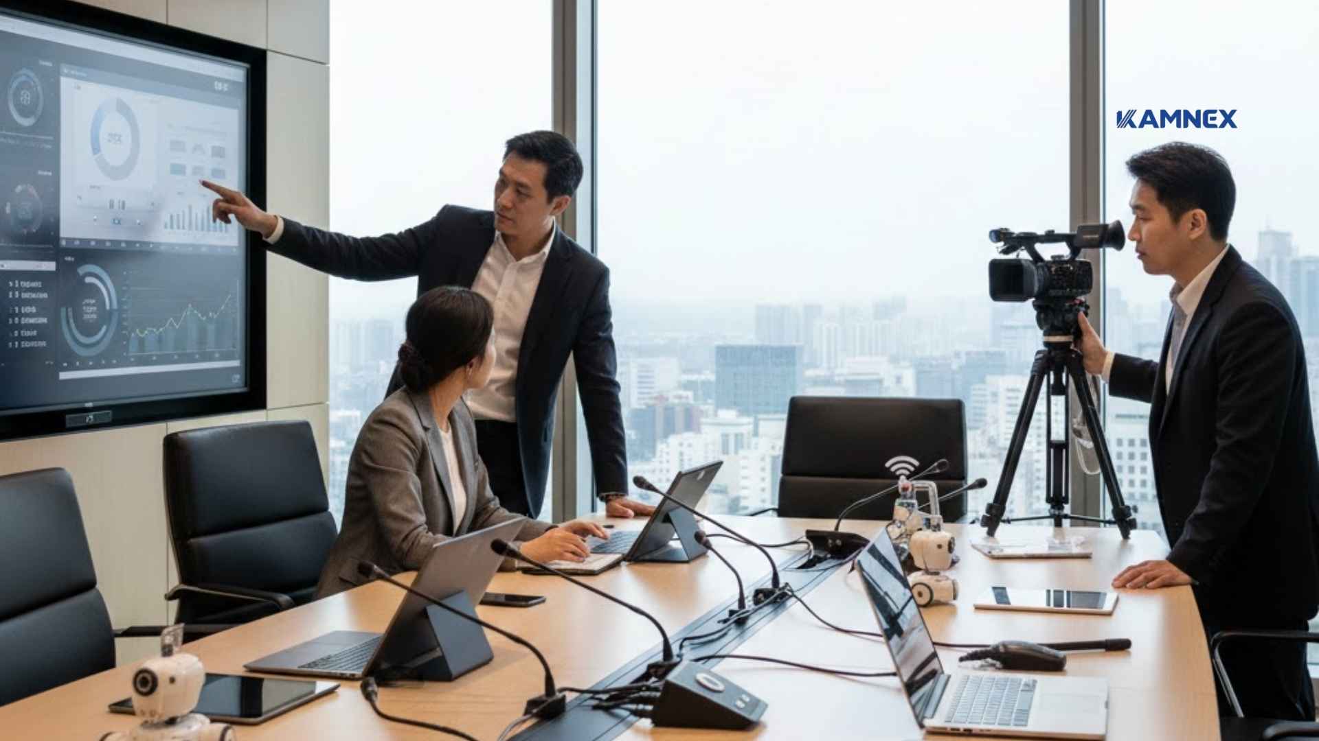 Quy trình vận hành thiết bị phòng họp cho ngân hàng