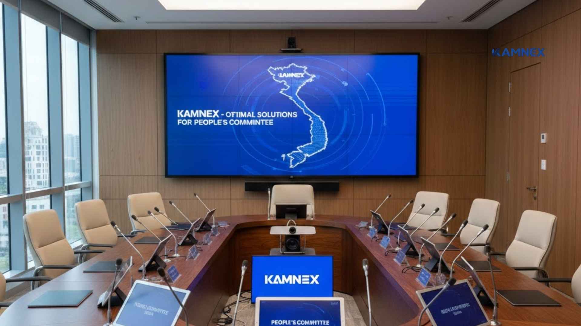 Thiết bị phòng họp cho UBND Giải pháp tối ưu từ Kamnex