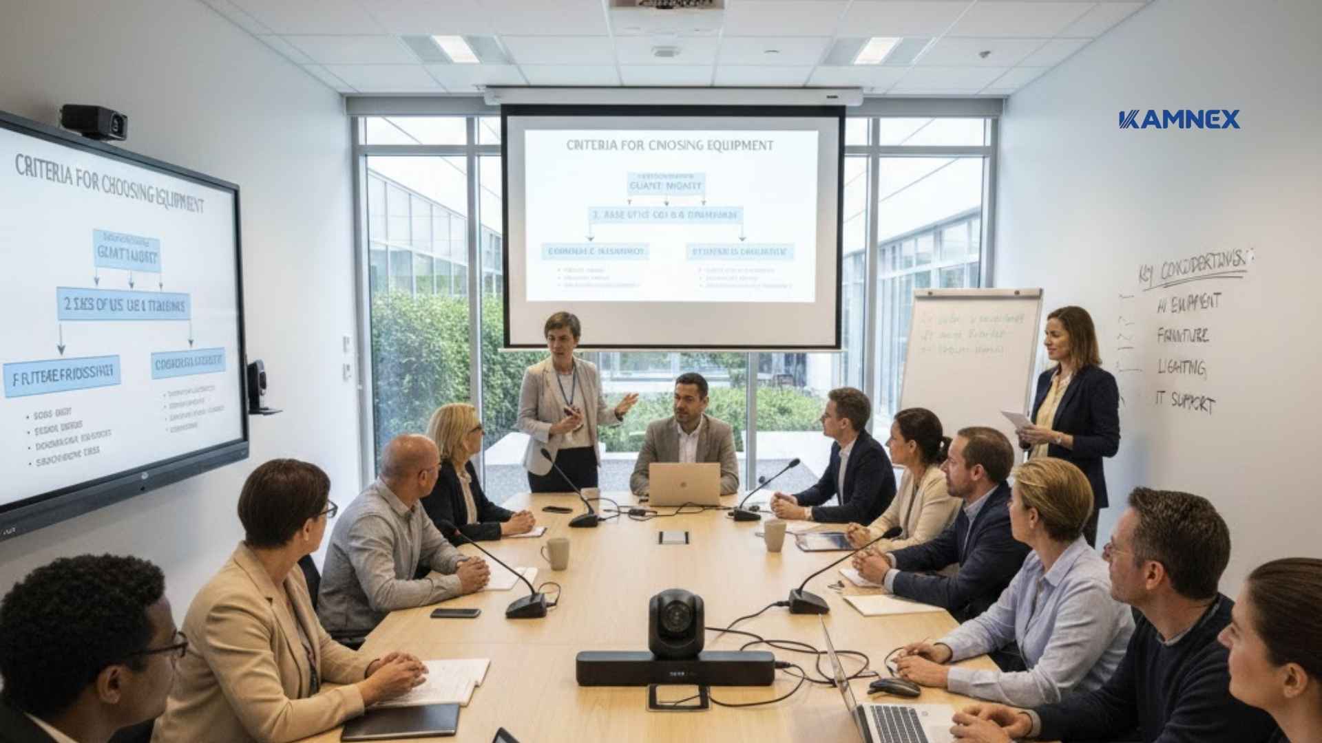 Tiêu chí chọn thiết bị cho trường học cho phòng họp 10–20 người
