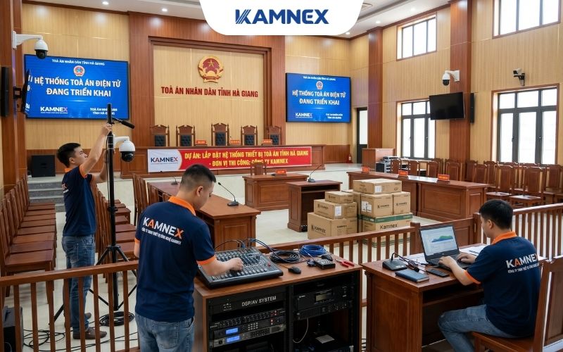 Dự án thực tế Triển khai hệ thống tòa án tại Hà Giang