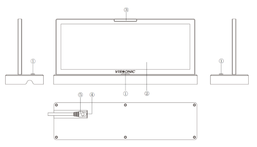 Sơ đồ cấu tạo thiết bị của bảng tên điện tử VIS-NP10E-C