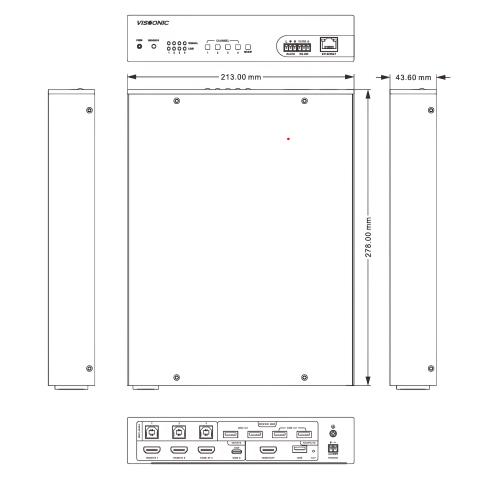 . Thông số kỹ thuật chính của bộ chuyển mạch VIS-MV42