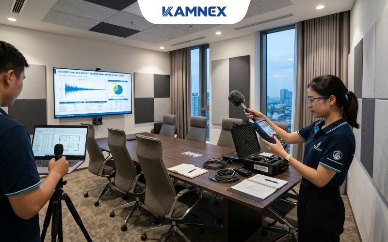 Khảo sát không gian Xử lý âm học và độ vang của phòng họp – Bước nền tảng quyết định thành công