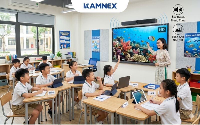 Nâng cao trải nghiệm học tập nhờ hình ảnh sắc nét và âm thanh trung thực