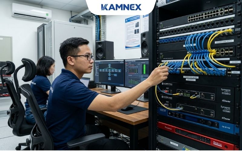 Các thành phần cốt lõi của một hạ tầng âm thanh IP hiện đại