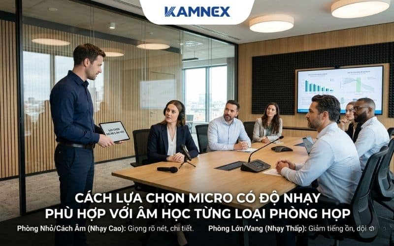Cách lựa chọn Micro có độ nhạy phù hợp với âm học từng loại phòng họp