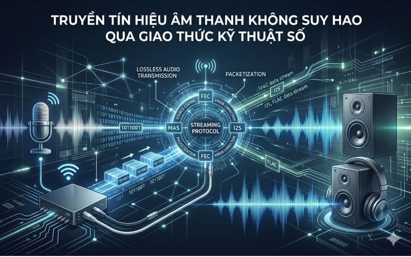 Cách thức truyền tín hiệu âm thanh không suy hao qua giao thức kỹ thuật số