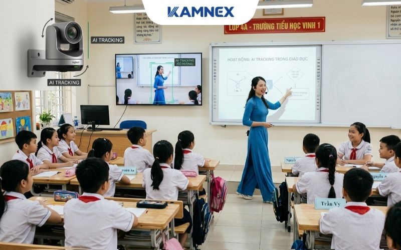 Công nghệ AI Tracking trong camera giáo dục hoạt động như thế nào