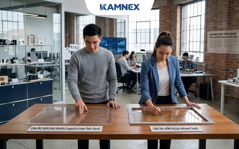 Công nghệ cảm ứng điện dung âm bàn khác cái gì có cảm ứng hồng ngoại