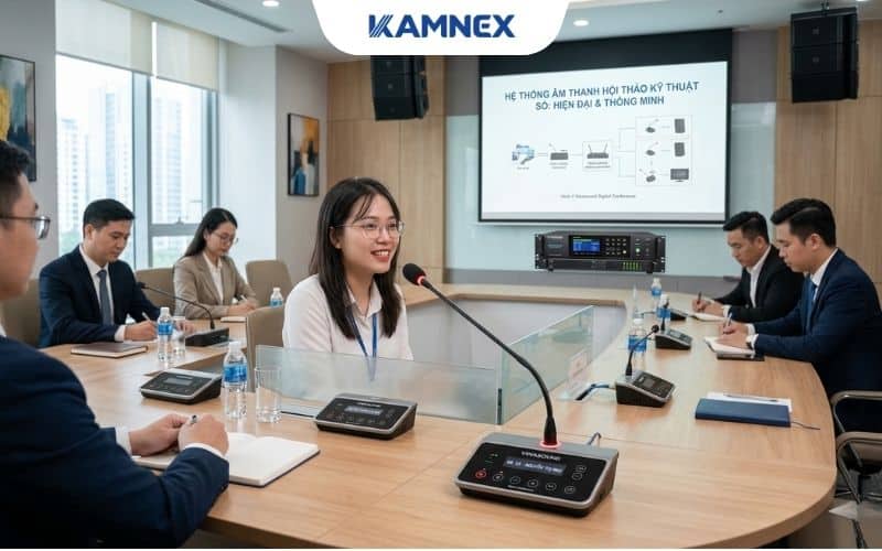 Hệ thống âm thanh hội thảo kỹ thuật số là gì