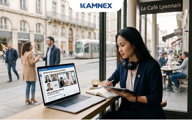 Pháp lưu trữ đám mây an toàn giúp xem lại nội dung cuộc họp mọi lúc mọi nơi