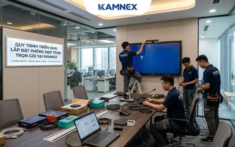 Quy trình triển khai lắp đặt trọn gói tại Kamnex