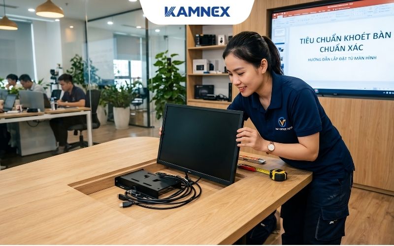 Tiêu Chuẩn Khoét Bàn Chuẩn Xác Cho Tủ Màn Hình