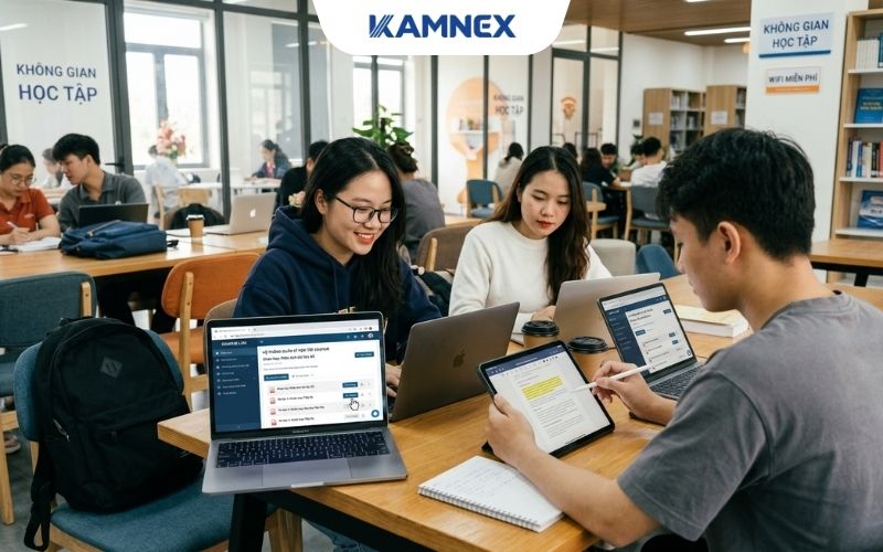 Ứng dụng phần mềm quản lý học tập (LMS) để phân phối tài liệu số