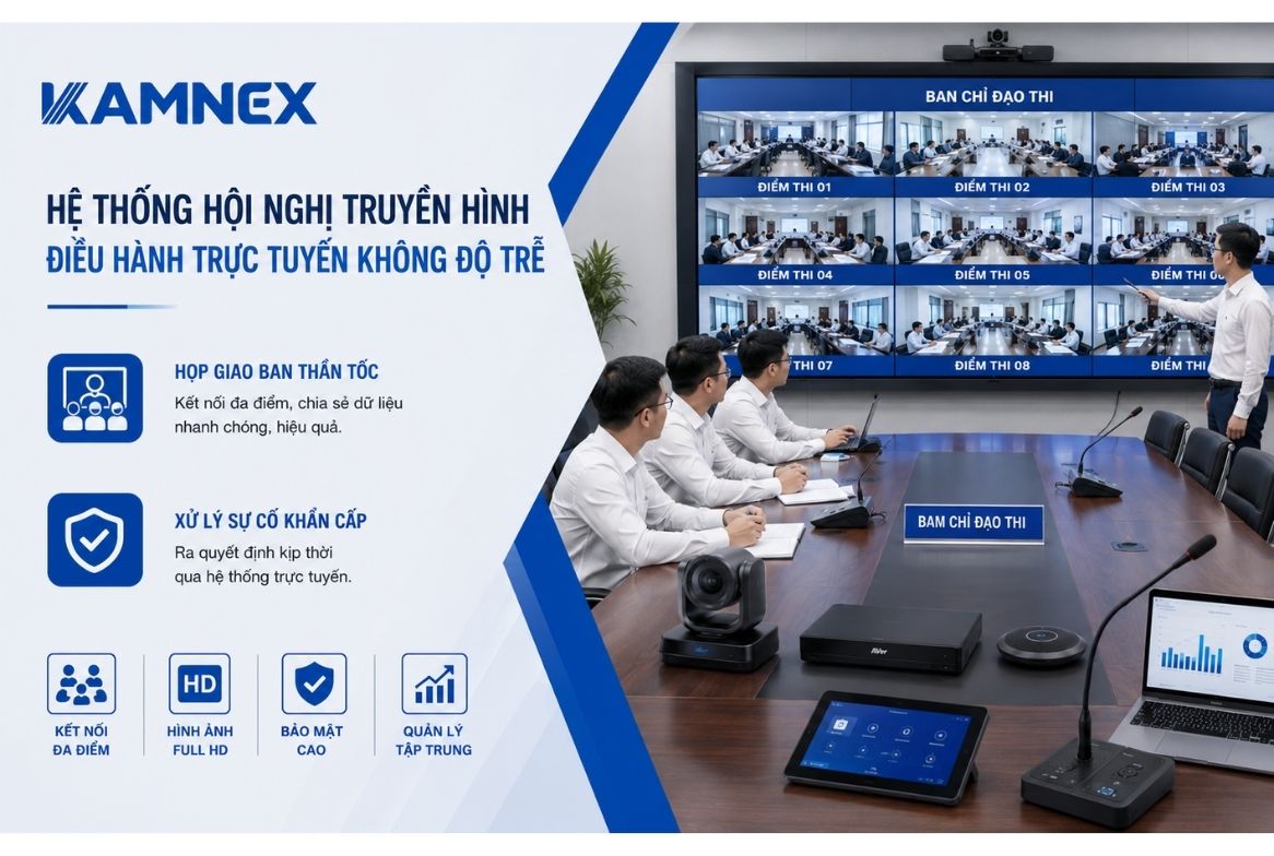 Hệ thống hội nghị truyền hình – Điều hành trực tuyến không độ trễ