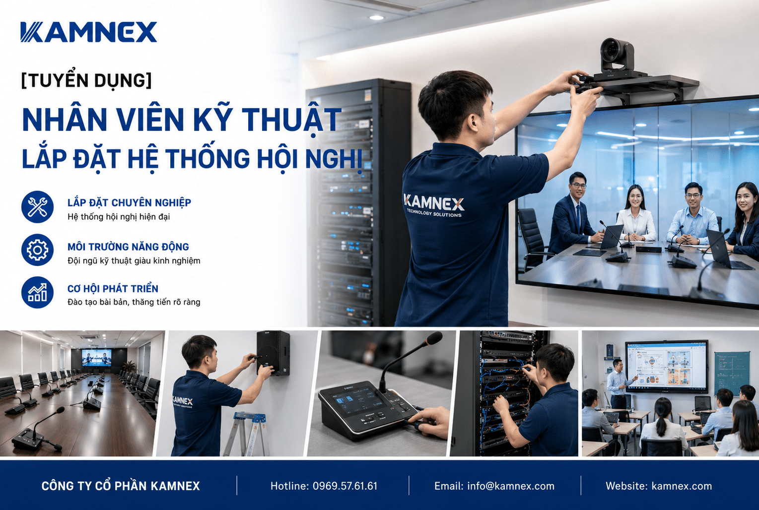 [Tuyển Dụng] Nhân Viên Kỹ Thuật Lắp Đặt Hệ Thống Hội Nghị